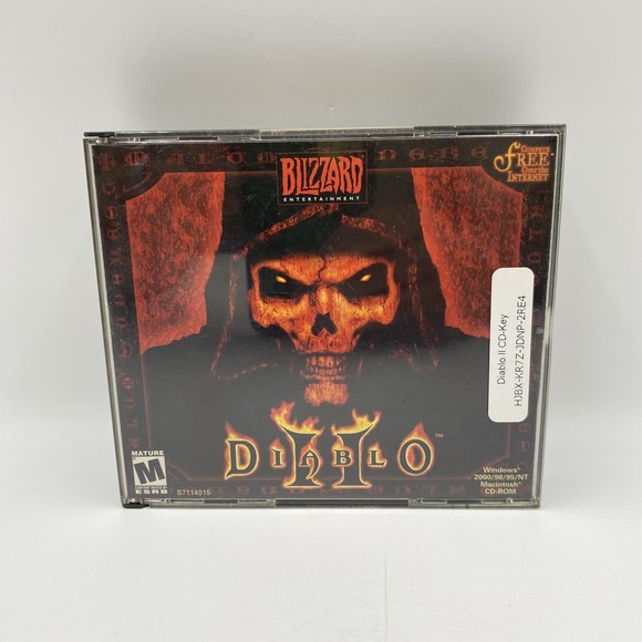 Vintage Diablo II PC Mac CD-ROM 3 Disc Set Blizzard Jewel Case v1.03 - Picture 1 of 10